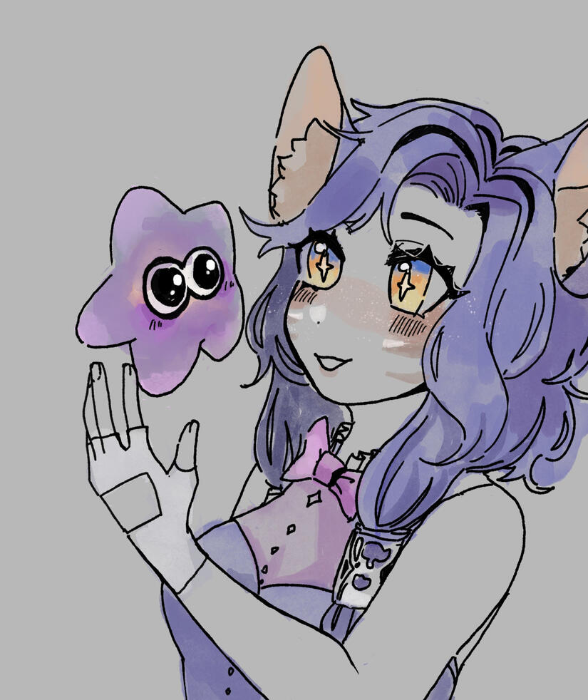 Don't think I didn't notice my freckles and facepaint- Did you use a darker paper to show it off!?